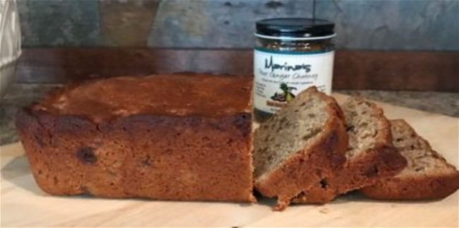 Image of Spiced Pear Bread with Marina's Pear Ginger Chutney