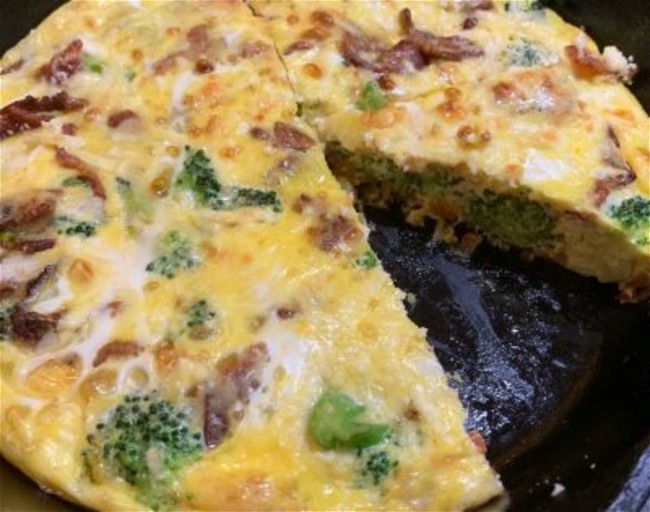 Image of Broccoli, Bacon and Feta Frittata