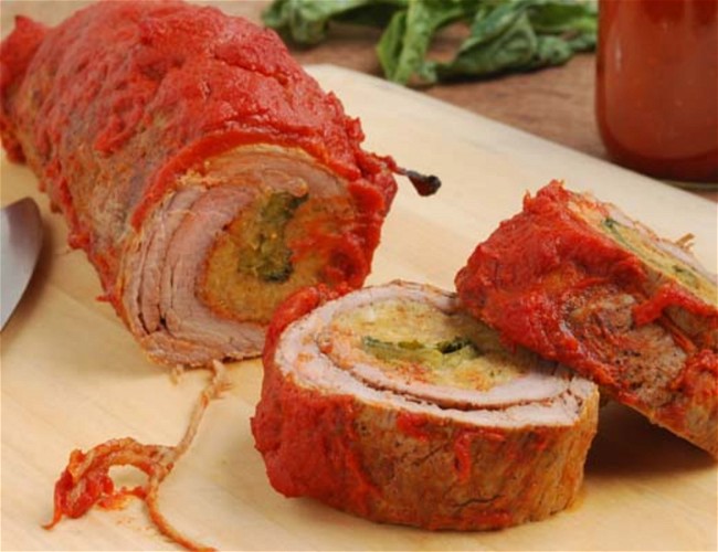 Image of Hatch Pepper Braciole with Bristol Farms Pasta Sauce