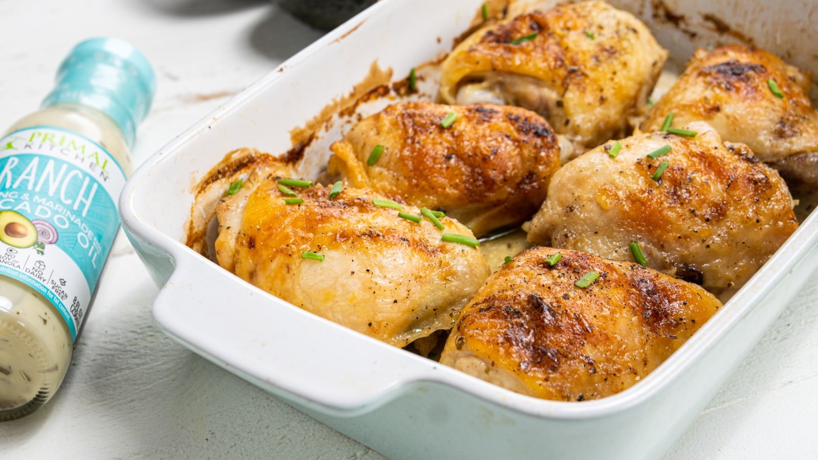 Image of Baked Chicken Thighs with Ranch Dressing