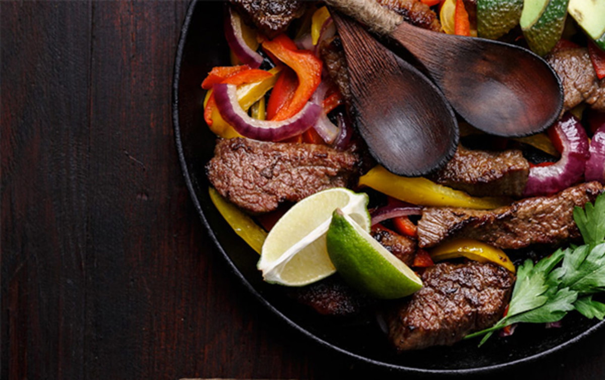 Cast Iron Steak Fajitas