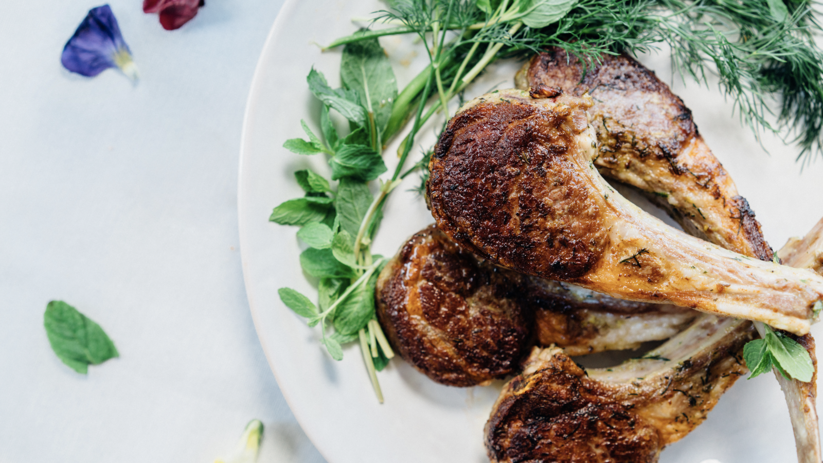 Garlic Herb Lamb Chops Recipe - The Forked Spoon