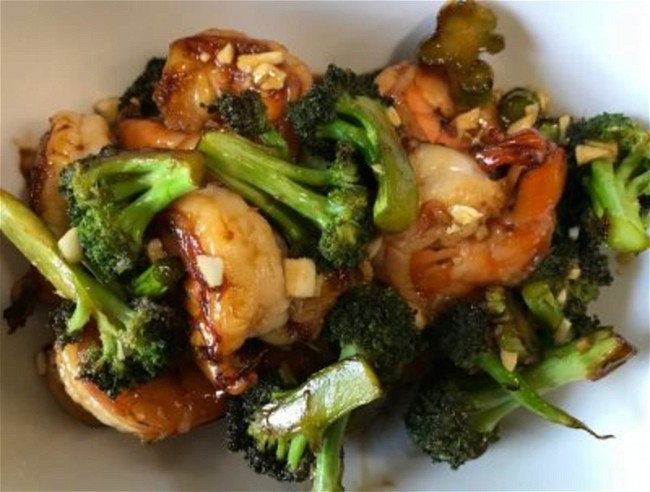 Image of Honey Garlic Shrimp and Broccoli
