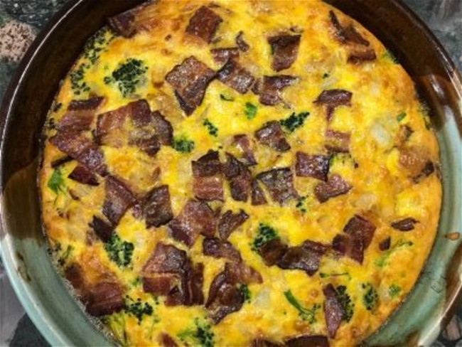 Image of Broccoli Cheddar Bacon Quiche