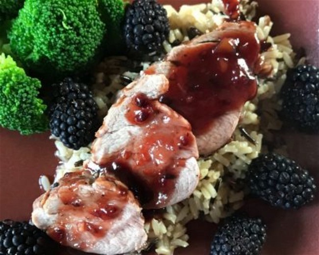 Image of Blackberry Hoisin Ginger Pork Tenderloin