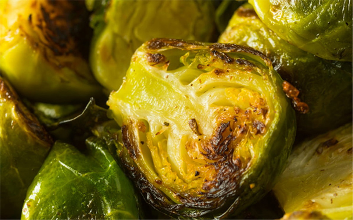 Honey Roasted Garlic Brussels