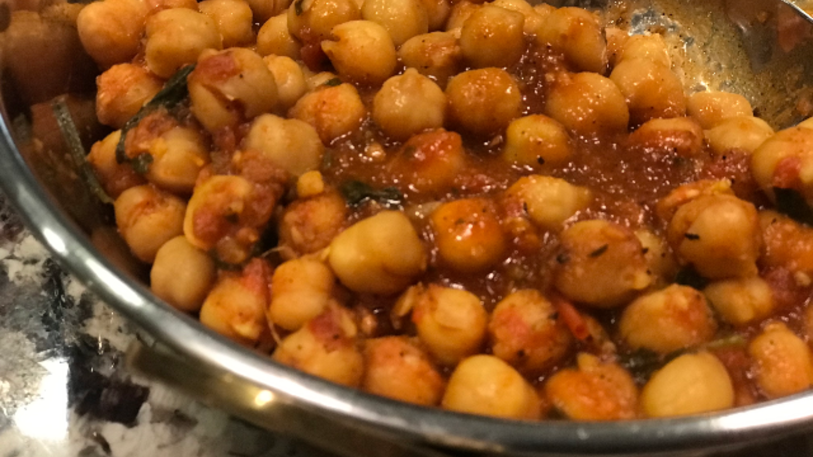 Image of Chickpeas with Tomato Curry