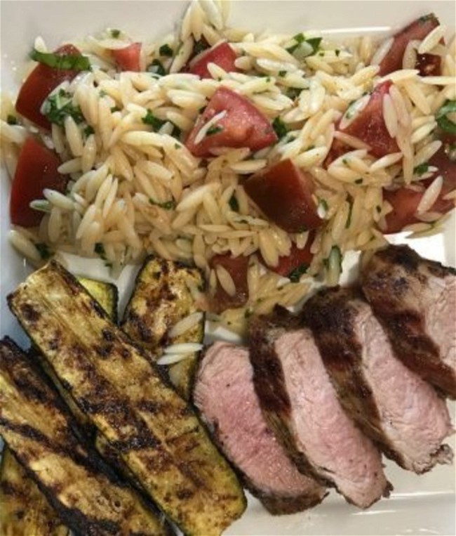 Image of Pork & Zucchini with Orzo