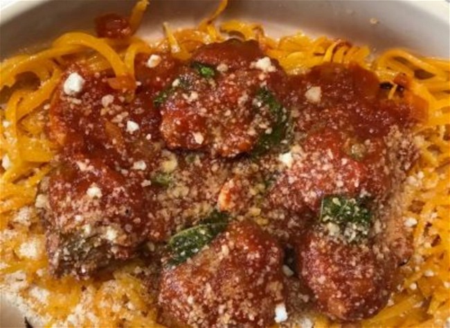 Image of Butternut Squash Spaghetti and Meatballs