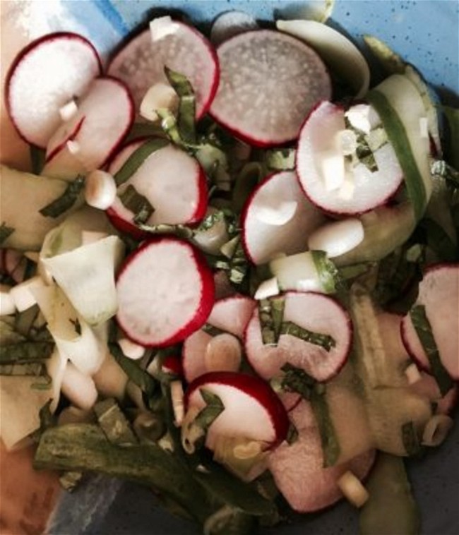 Image of Japanese Style Cucumber & Radish Salad