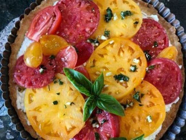 Image of Heirloom Tomato-Ricotta Tart