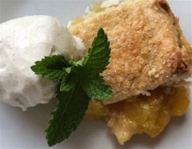 Image of Italian Crostata Bars with Peach Filling