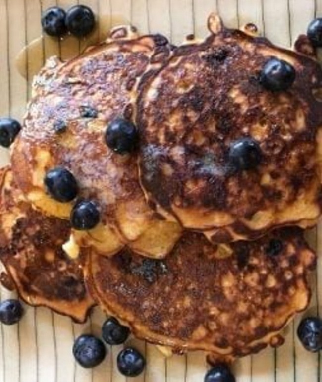 Image of Mom’s Oatmeal Blueberry Pancakes
