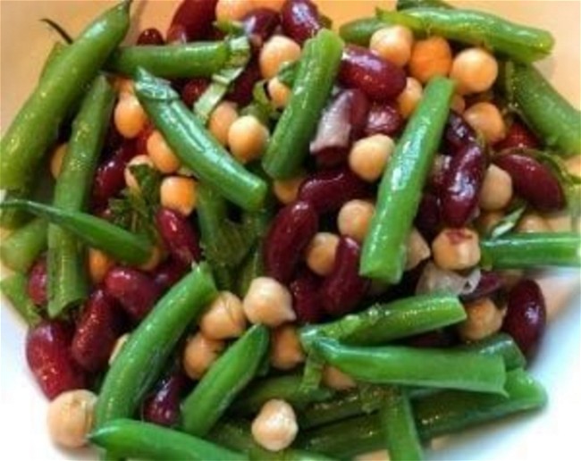 Image of Three-Bean Salad with Fresh Mint