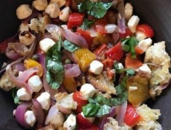 Image of Roasted Pepper & Torn Mozzarella Panzanella