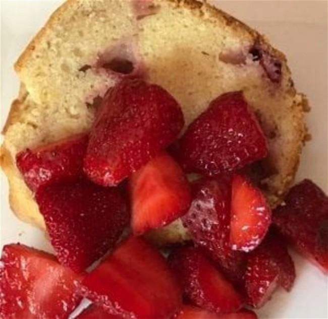 Image of Strawberry Lemon Cream Cheese Pound Cake