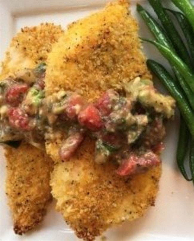 Image of Breaded Cutlets with Orange Salsa