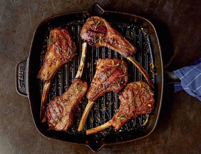 Image of Red Rubbed Baby Lamb Chops