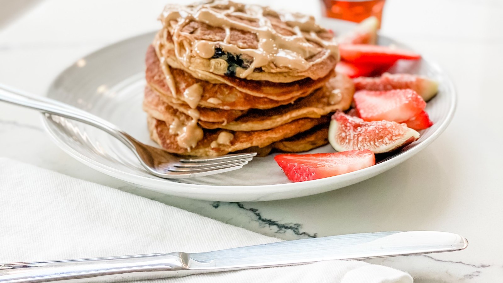 Image of The BEST Blueberry Plant Protein Pancakes