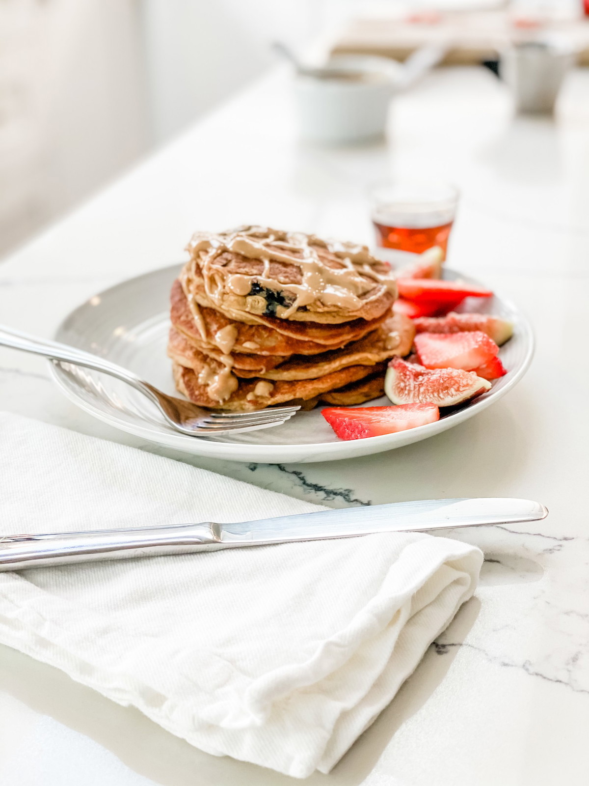 The BEST Blueberry Plant Protein Pancakes