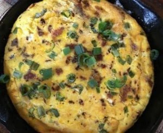 Image of Bacon and Goat Cheese Frittata