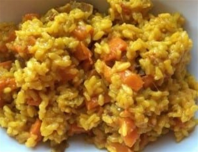 Image of Saffron Rice with Bacon & Butternut Squash