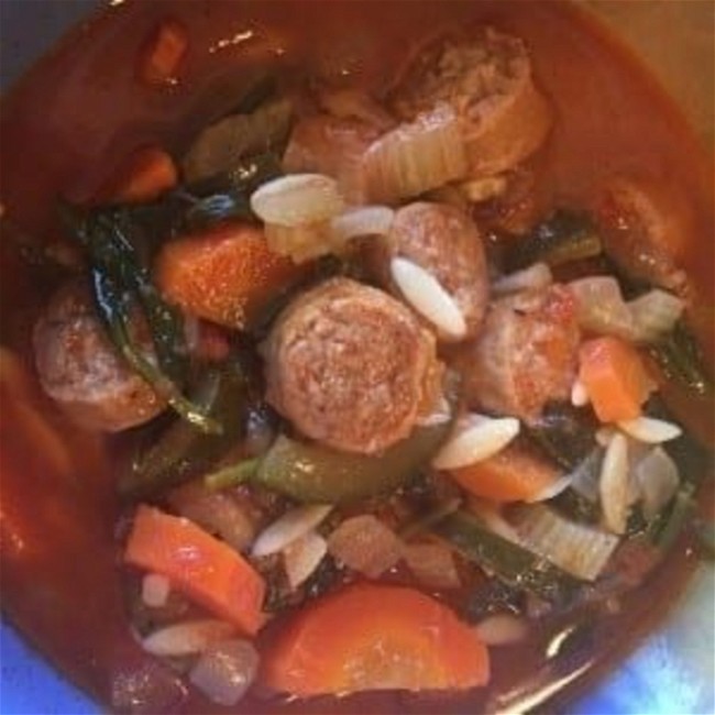 Image of Sweet Italian Sausage & Vegetable Minestrone