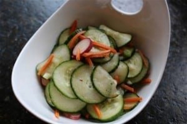 Image of Pickled Cucumber with Daikon Salad