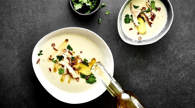 Image of Asiatische Kokos-Ingwer-Suppe Rezept