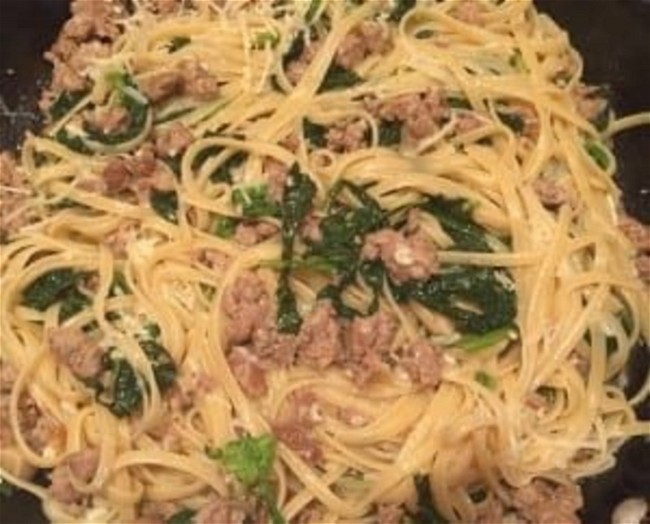 Image of Linguine with Broccoli Rabe & Sweet Italian Sausage