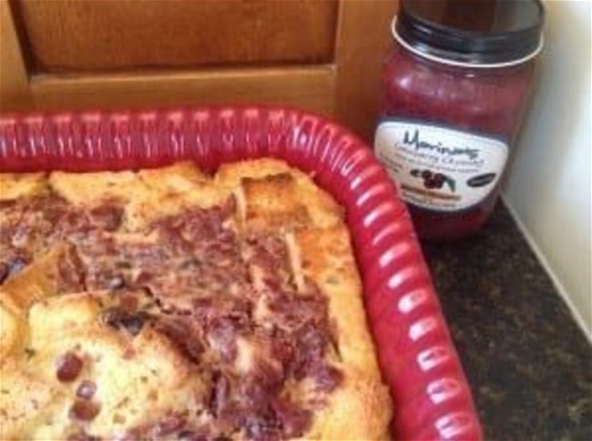 Image of Marina’s Cranberry Chutney Bread Pudding