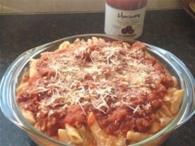 Image of Three Cheese Baked Ziti with Sausage
