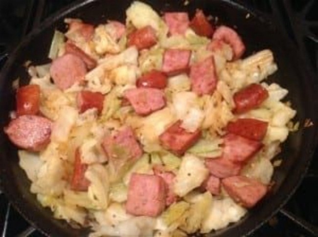 Image of Kielbasy & Cabbage Skillet