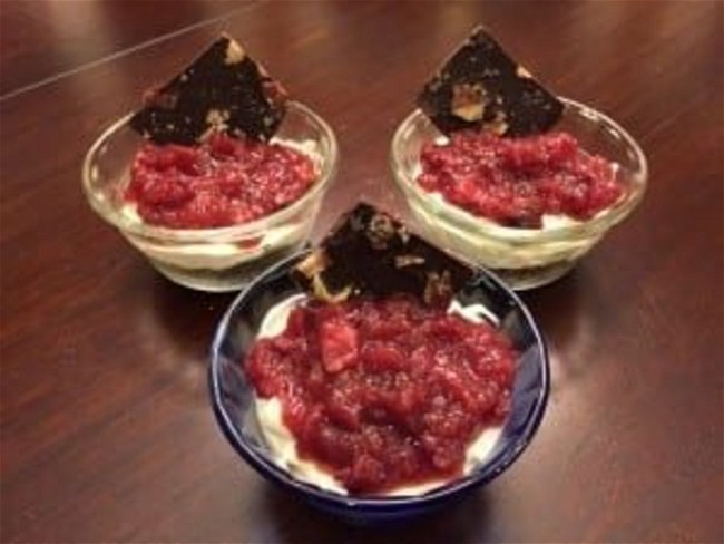 Image of No Bake Cranberry Orange Cheesecakes