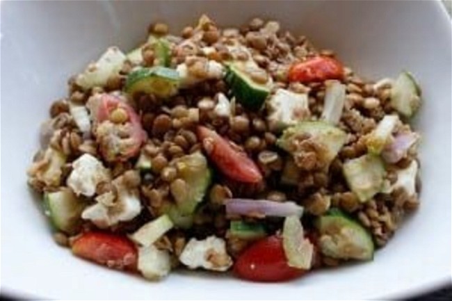 Image of Lentil Salad with Feta Cheese