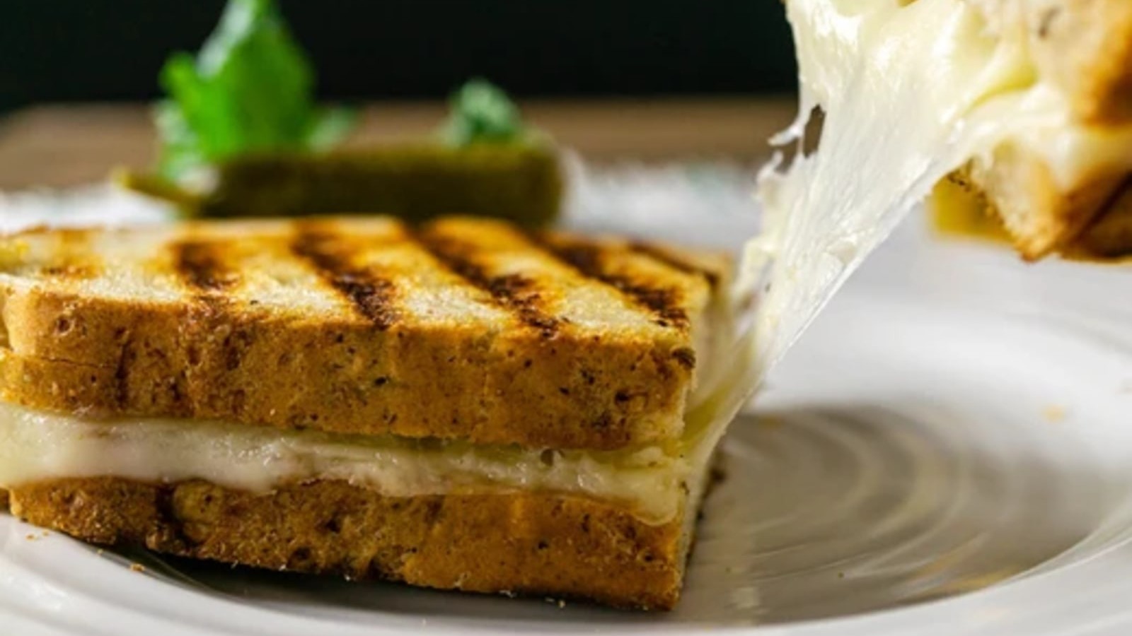 Image of Healthy Grilled Cheese Sandwiches (Cauliflower Cheese Recipe)