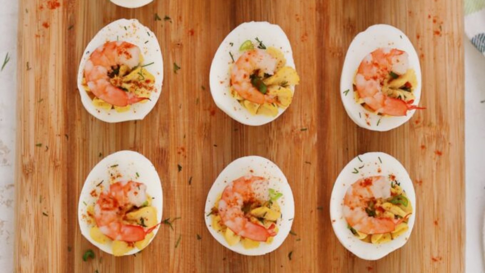 Image of Deviled Eggs with Old Bay Shrimp