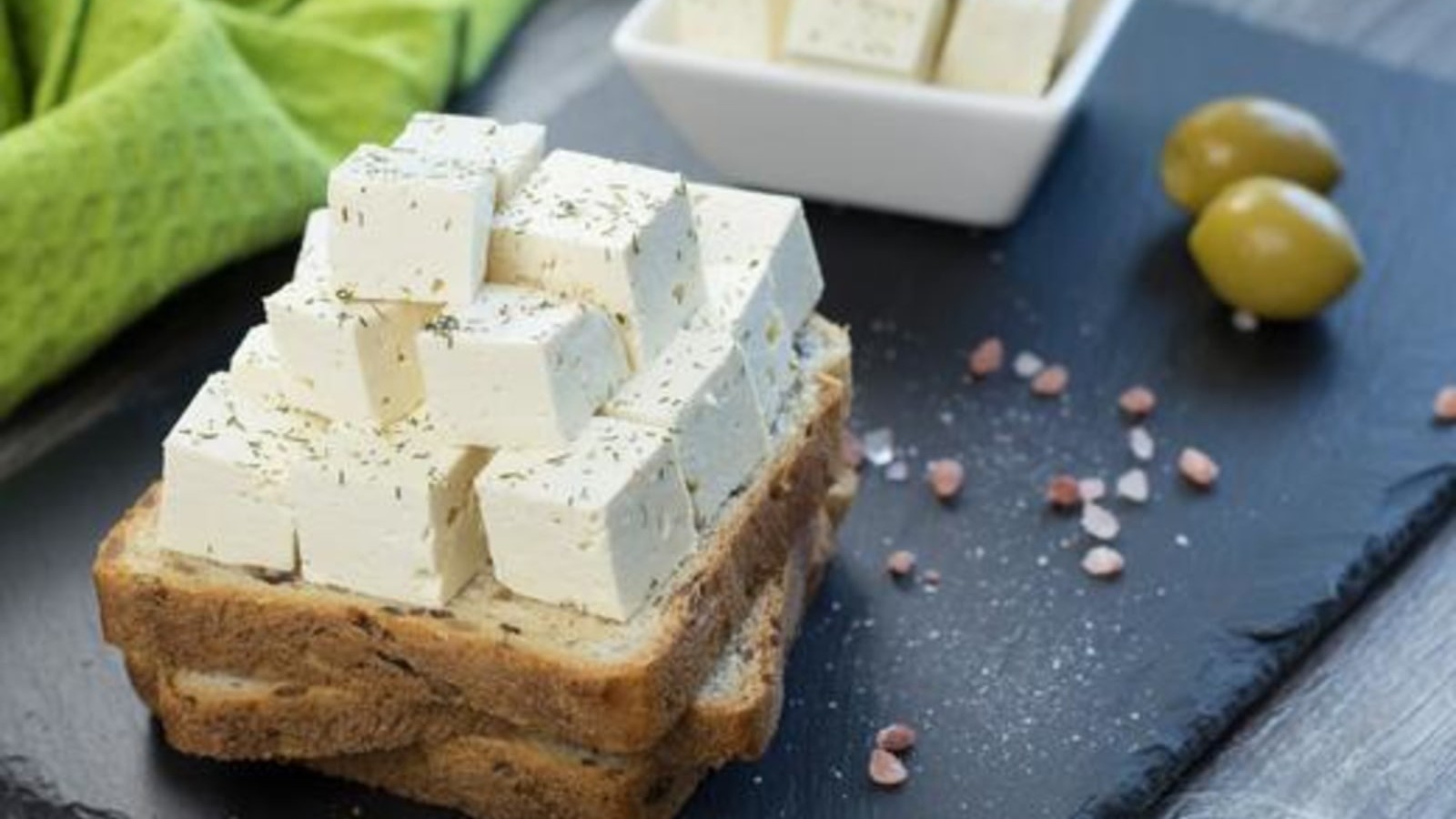 Image of Tofu Cheese: Vegan Feta Recipe