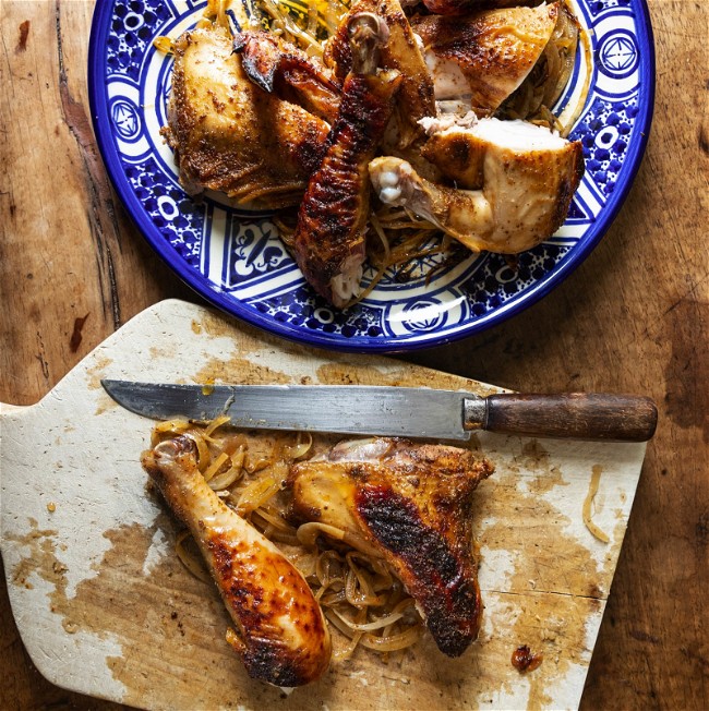 Image of Roasted Butterflied Chicken with Savory and Paprika
