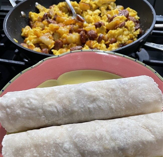 Image of Green Chili Breakfast Burritos