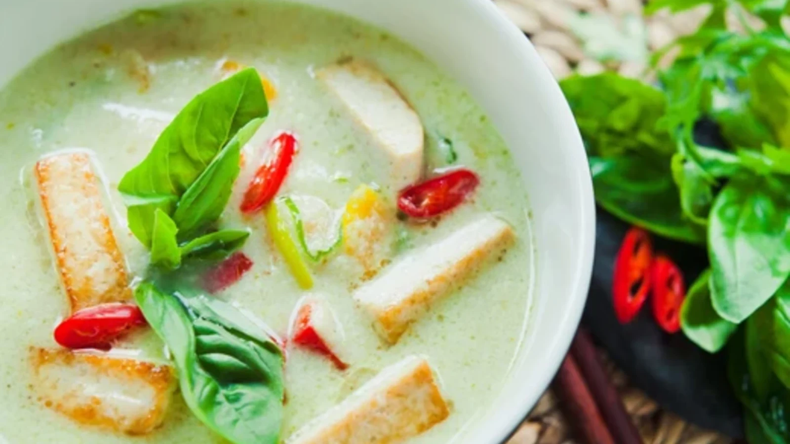 Image of Tofu Green Curry: Veggie Thai Green Curry Recipe
