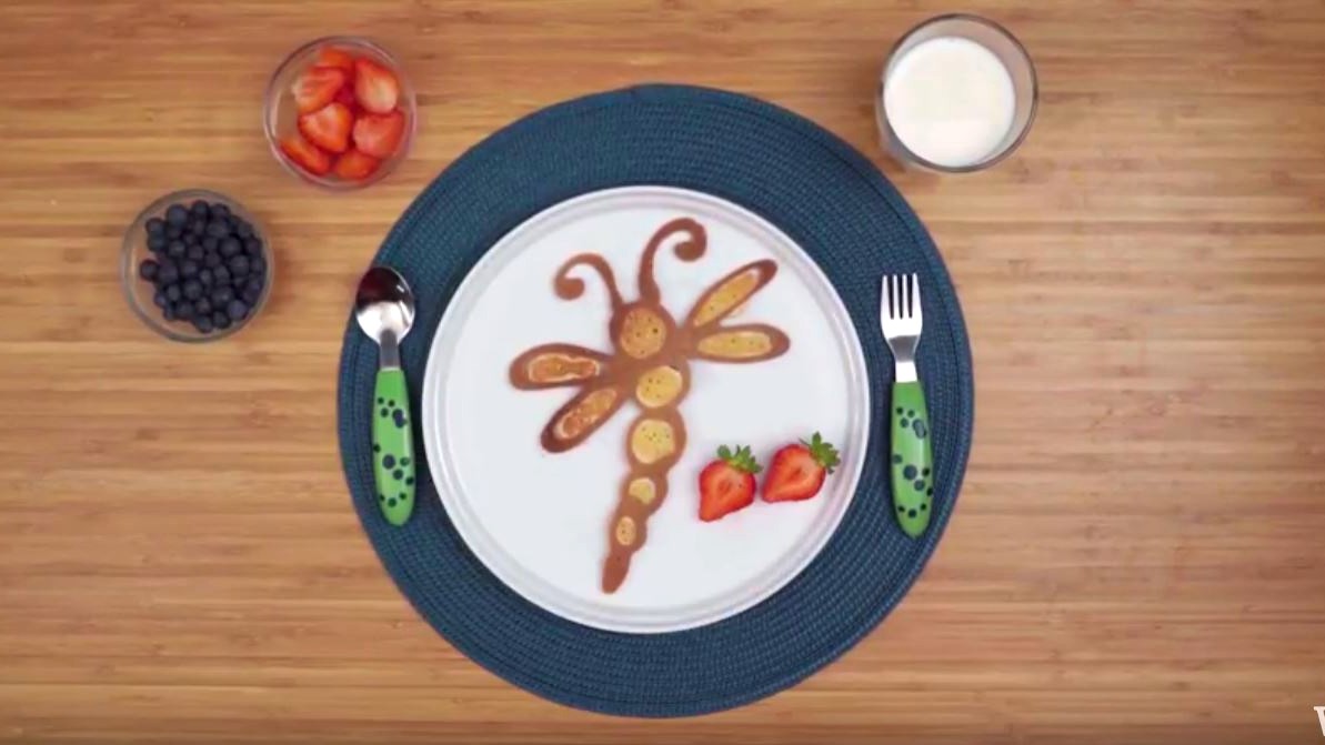 Image of How To Make Pancake Art: Dragonfly