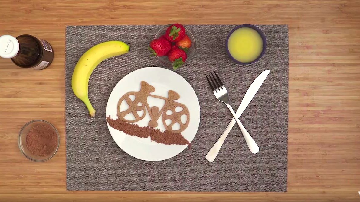 Image of How To Make Pancake Art: Bicycle
