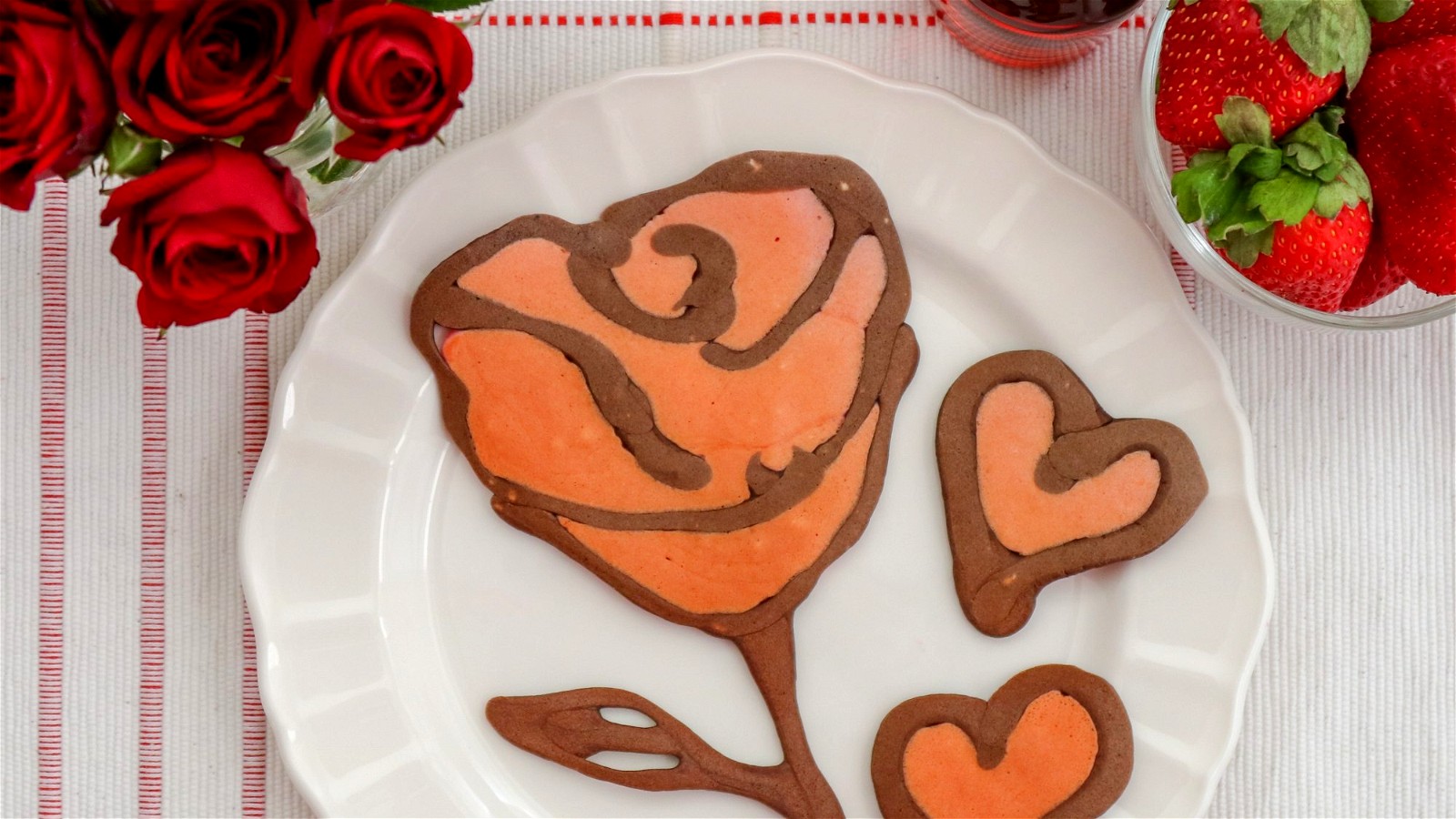Image of How To Make Pancake Art: Rose