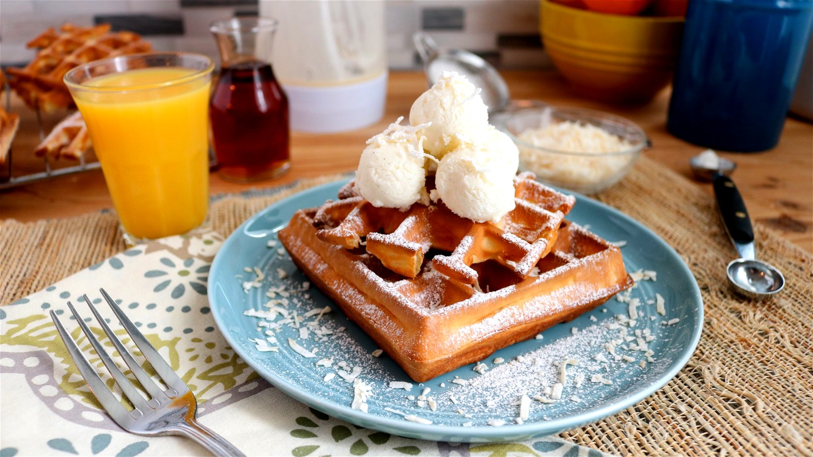 Image of Mini Snowball Waffles