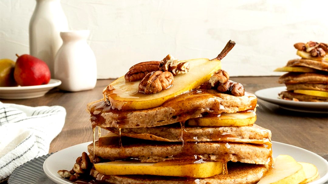 Image of Whole Grain Pecan Pear Pancakes