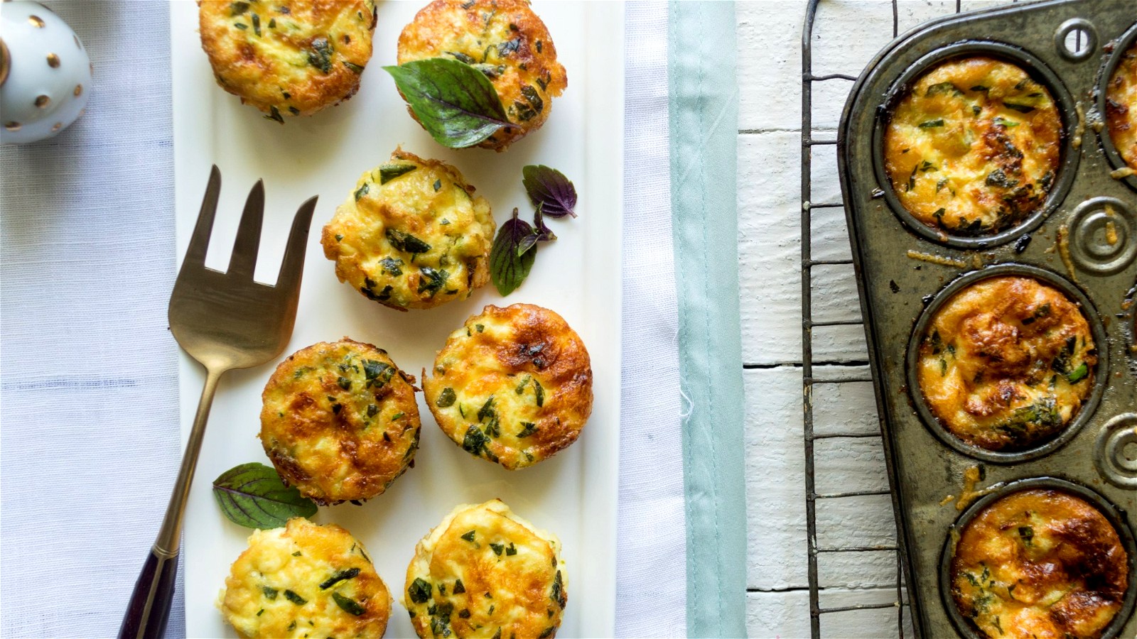 Image of Zucchini Basil Mini Quiche