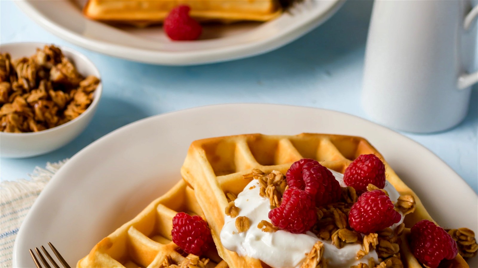 Image of Raspberry Yogurt Waffles