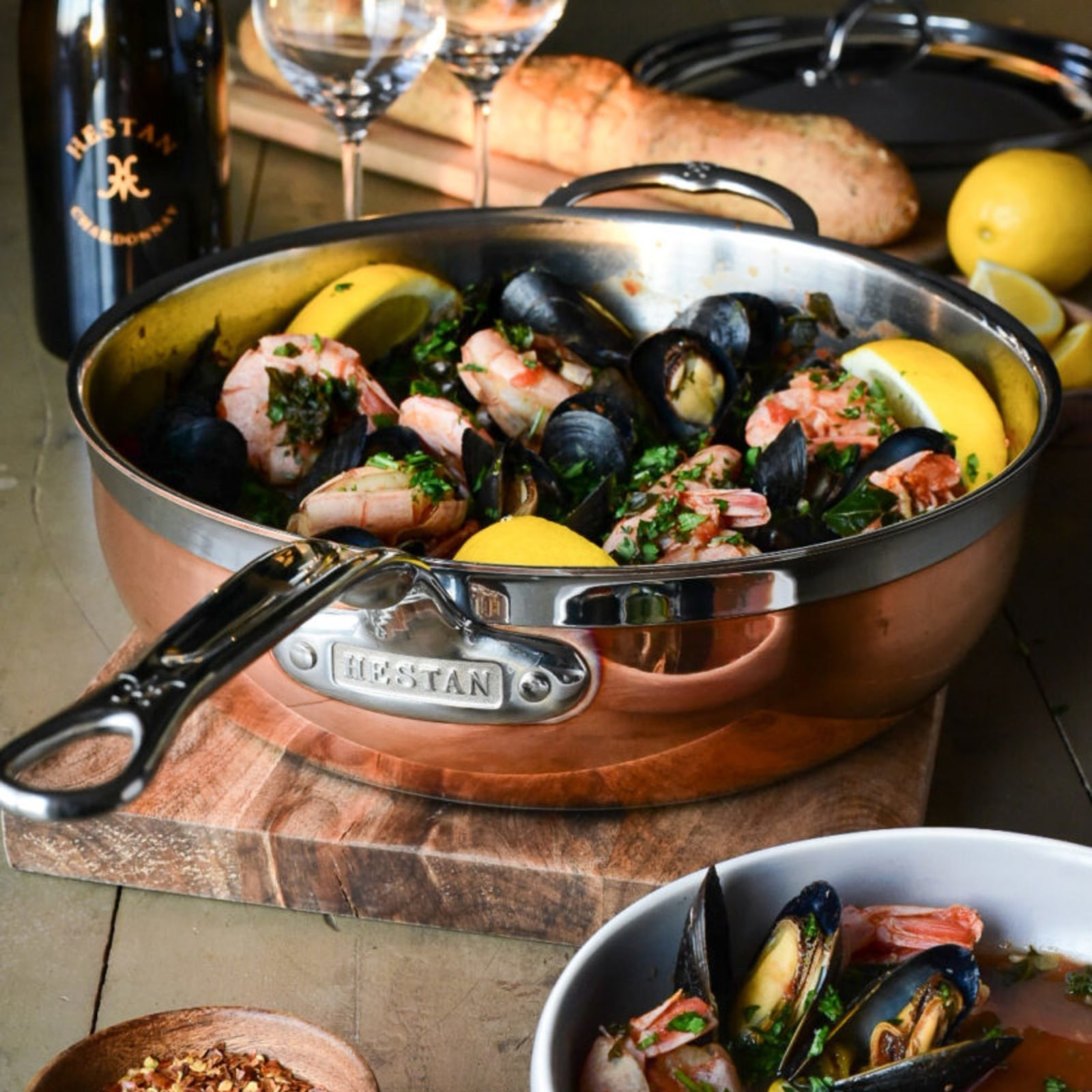 Cast Iron Seafood and Mussel Pot with Lid, 2 1/2-Qt.