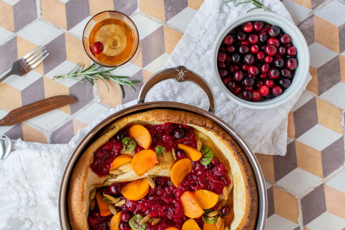 Chef Tirzah Love’s Dutch Baby with Cranberry Sauce